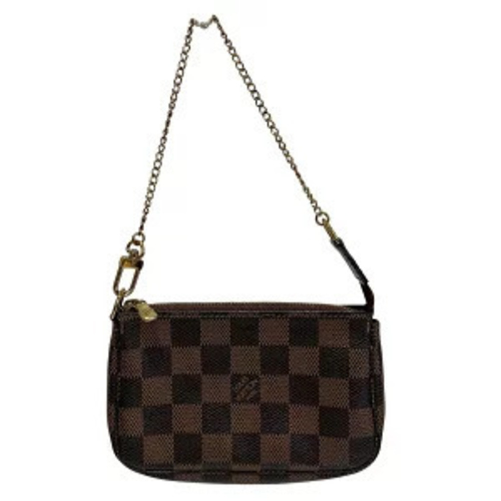 Louis Vuitton Pouch Pochette Clutch Accessoires Toile Damier Brown